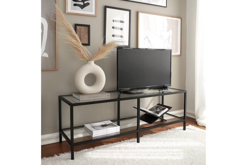 Condurso Tv-bänk 130 cm - Svart - Möbler - Tv möbel & mediamöbel - TV bänk & mediabänk