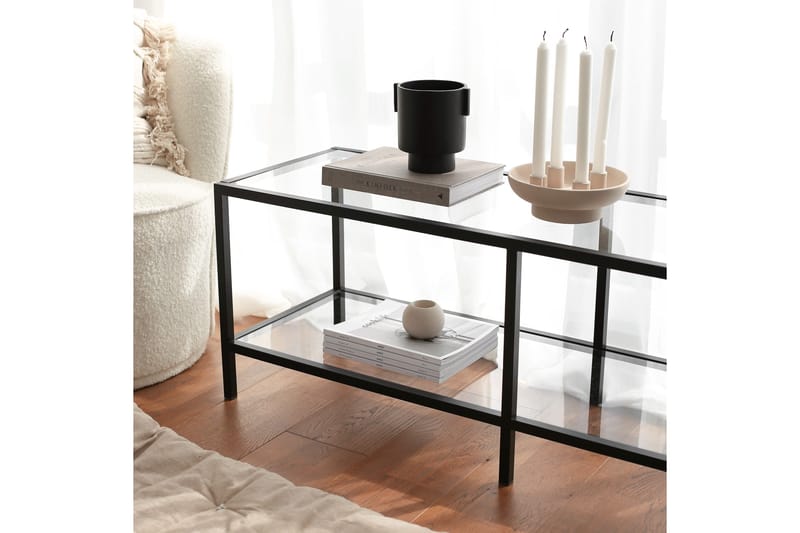 Condurso Tv-bänk 130 cm - Svart - Möbler - Tv möbel & mediamöbel - TV bänk & mediabänk