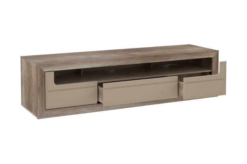 Corlius Tv-bänk 194 cm - Beige/Brun - Möbler - Tv möbel & mediamöbel - TV bänk & mediabänk