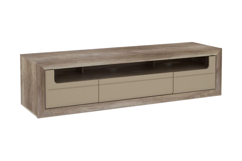 Corlius Tv-bänk 194 cm - Beige/Brun - TV bänk & mediabänk