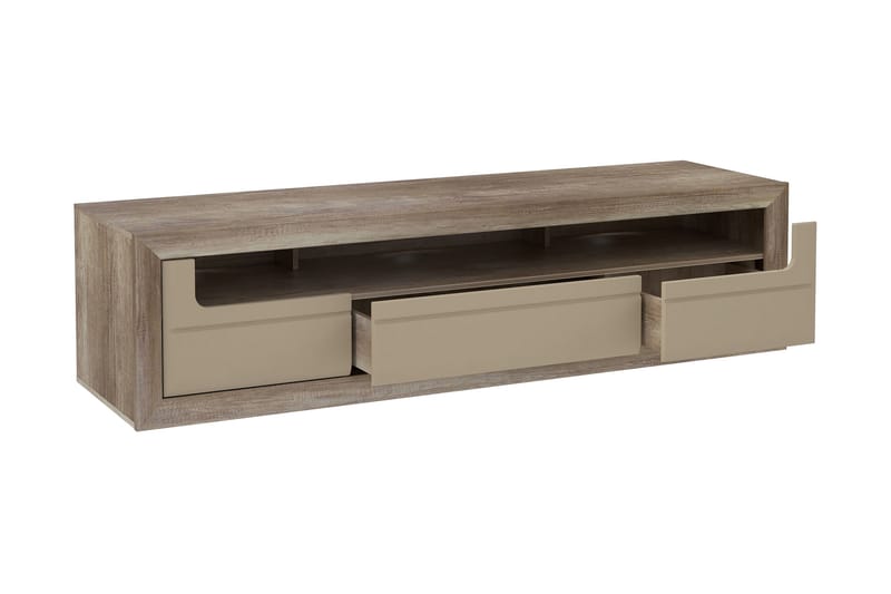 Corlius Tv-bänk 194 cm - Beige/Brun - TV bänk & mediabänk