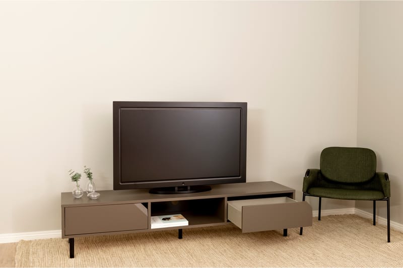 Corner Tv-bänk 176,5 cm - Beige - TV bänk & mediabänk