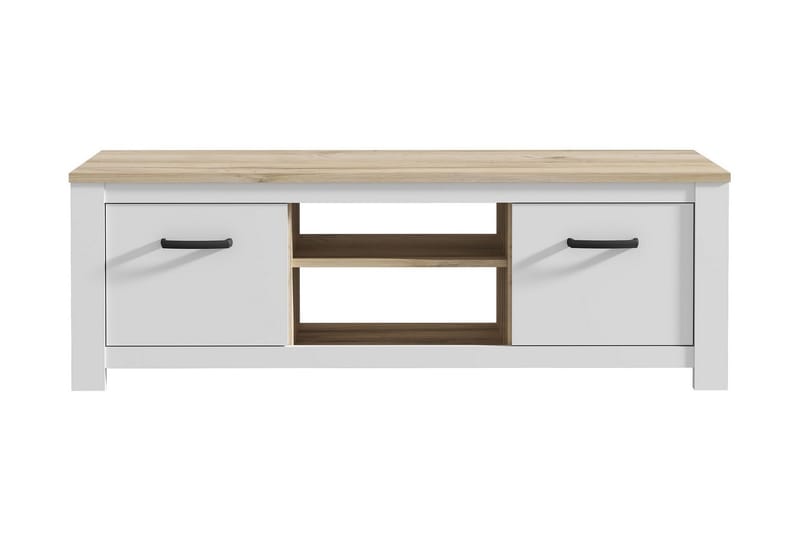 Crumpton TV-Bänk 161 cm - Vit/Brun - Möbler - Tv möbel & mediamöbel - TV bänk & mediabänk