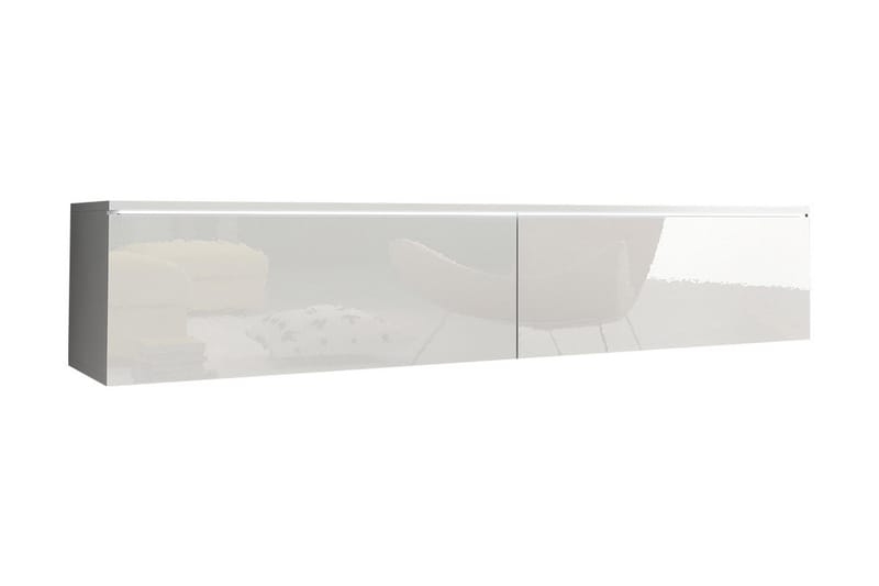 Cuguen TV-bänk 140x32x30 cm - Vit - Möbler - Tv möbel & mediamöbel - TV bänk & mediabänk