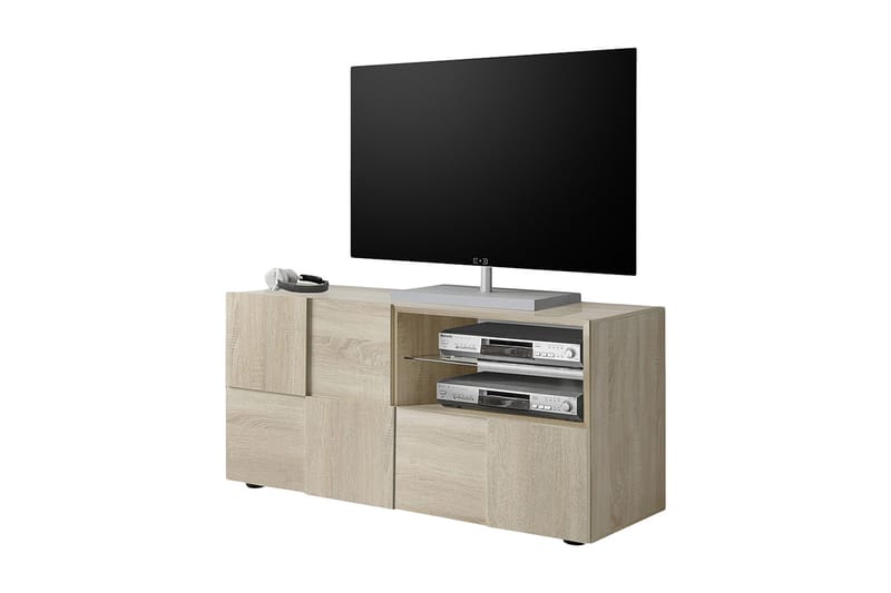 Dama TV-bänk 121 cm - Samoa Ek/Trä - TV bänk & mediabänk