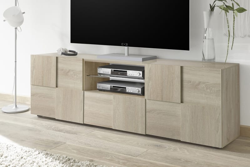 Dama TV-bänk 181 cm Stor - Samoa Ek/Trä - Möbler - Tv möbel & mediamöbel - TV bänk & mediabänk