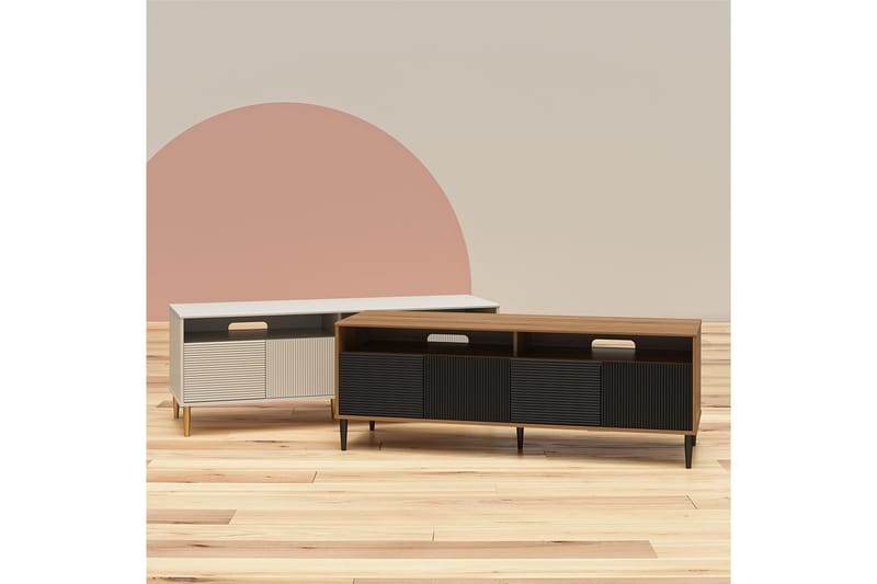 Daphne Tv-bänk 158,5x50 cm Vit - Dorel Home - Möbler - Tv möbel & mediamöbel - TV bänk & mediabänk