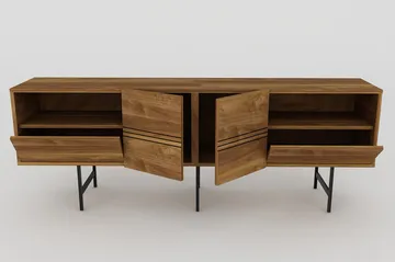 Dasaki Tv-bänk 180 cm - Mörkbrun/Svart - Möbler - Tv möbel & mediamöbel - TV bänk & mediabänk