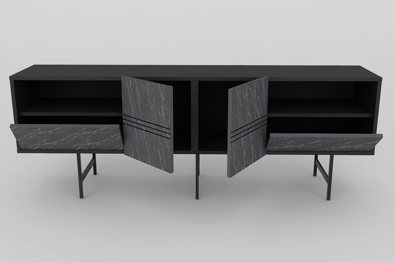 Dasaki Tv-bänk 180 cm - Svart - Möbler - Tv möbel & mediamöbel - TV bänk & mediabänk