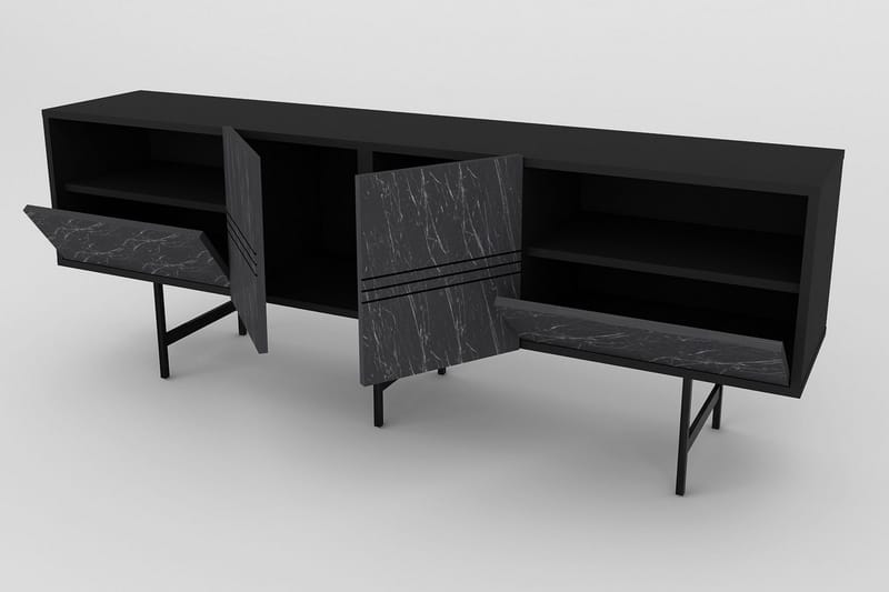 Dasaki Tv-bänk 180 cm - Svart - Möbler - Tv möbel & mediamöbel - TV bänk & mediabänk