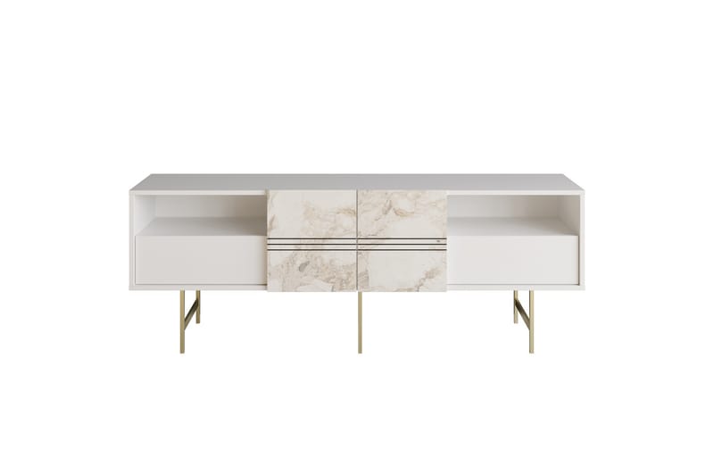 Dasaki Tv-bänk 180 cm - Vit - Möbler - Tv möbel & mediamöbel - TV bänk & mediabänk