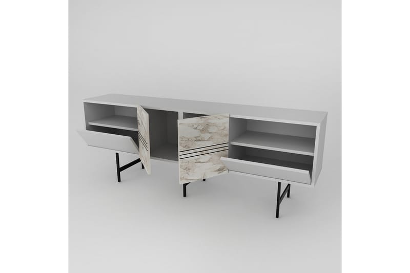 Dasaki Tv-bänk 180 cm - Vit - Möbler - Tv möbel & mediamöbel - TV bänk & mediabänk
