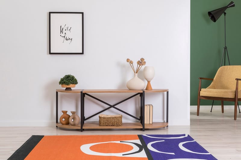 Debesis Tv-bänk 138 cm, Brun/Svart