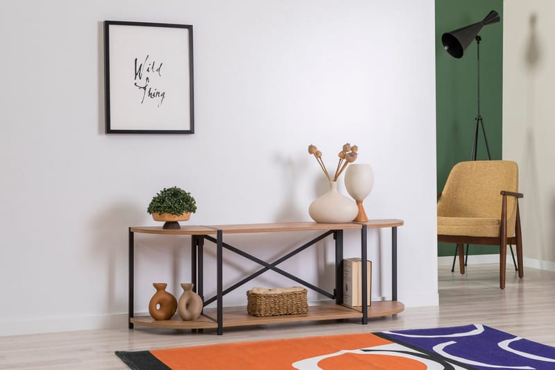 Debesis Tv-bänk 138 cm - Brun/Svart - Möbler - Tv möbel & mediamöbel - TV bänk & mediabänk