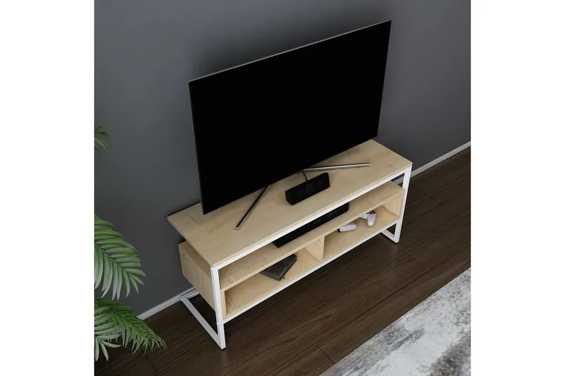 Desgrar Tv-bänk 110x49,9 cm - Vit - Möbler - Tv möbel & mediamöbel - TV bänk & mediabänk