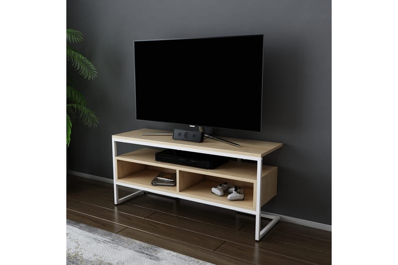 Desgrar Tv-bänk 110x49,9 cm - Vit - Möbler - Tv möbel & mediamöbel - TV bänk & mediabänk