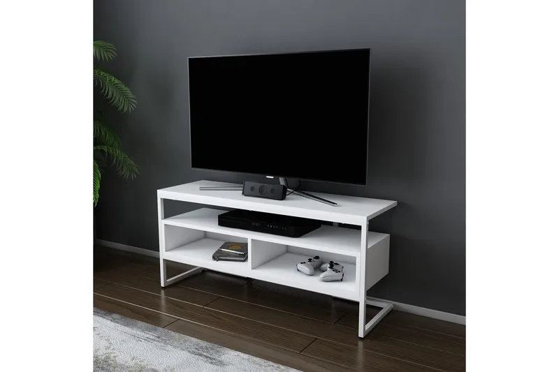 Desgrar Tv-bänk 110x49,9 cm - Vit - Möbler - Tv möbel & mediamöbel - TV bänk & mediabänk