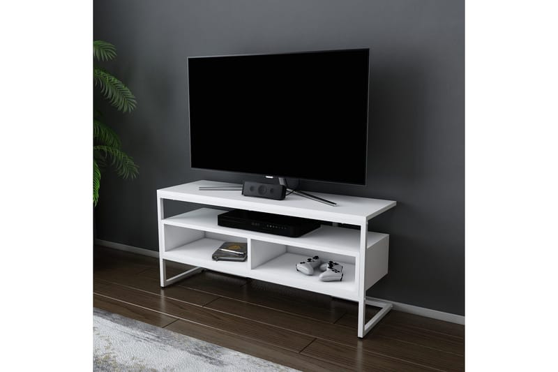 Desgrar Tv-bänk 110x49,9 cm - Vit - Möbler - Tv möbel & mediamöbel - TV bänk & mediabänk