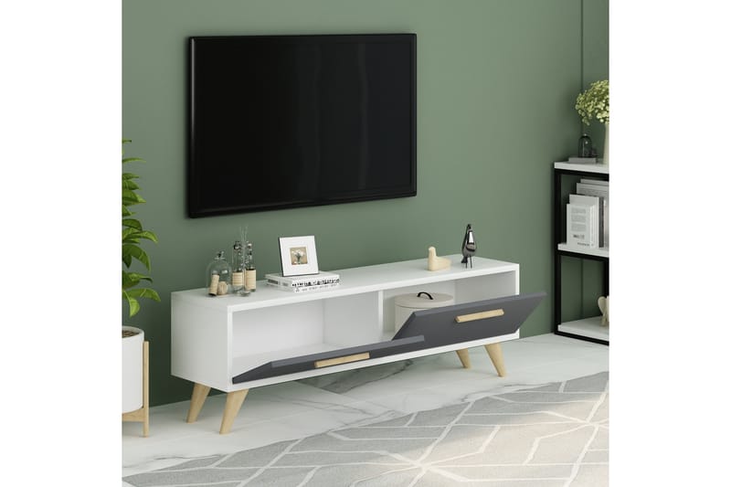 Desgrar Tv-bänk 120x45 cm - Vit - Möbler - Tv möbel & mediamöbel - TV bänk & mediabänk