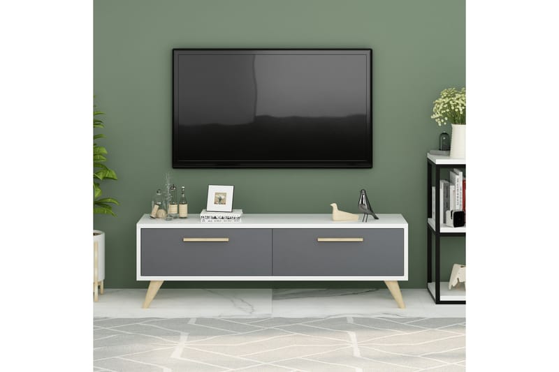 Desgrar Tv-bänk 120x45 cm - Vit - TV bänk & mediabänk