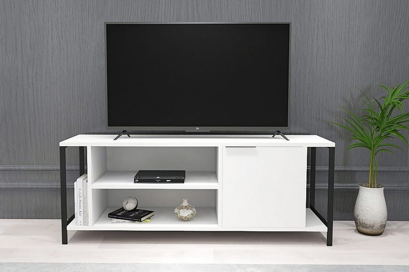 Desgrar Tv-bänk 120x54 cm - Vit - Möbler - Tv möbel & mediamöbel - TV bänk & mediabänk