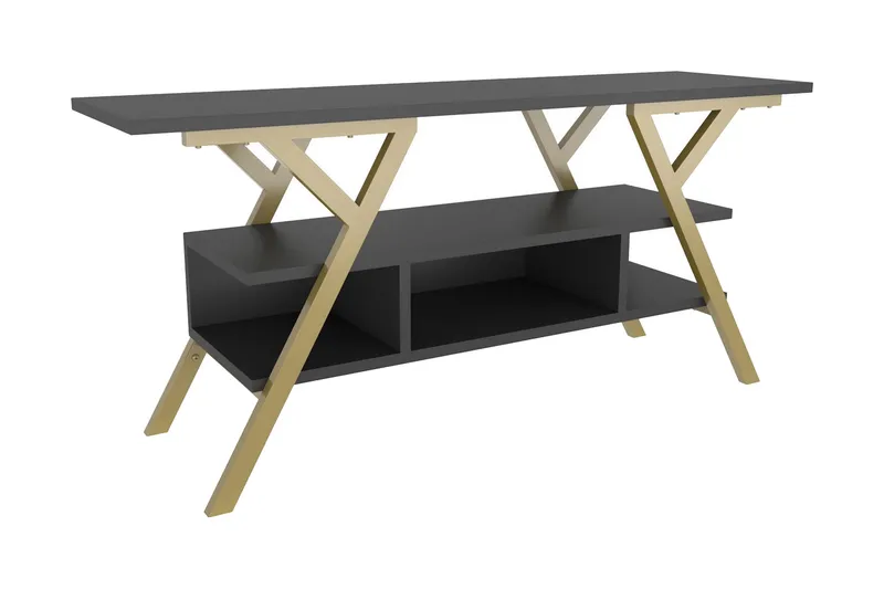 Desgrar Tv-bänk 120x55 cm, Guld