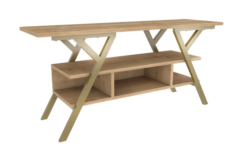 Desgrar Tv-bänk 120x55 cm - Guld - Möbler - Tv möbel & mediamöbel - TV bänk & mediabänk