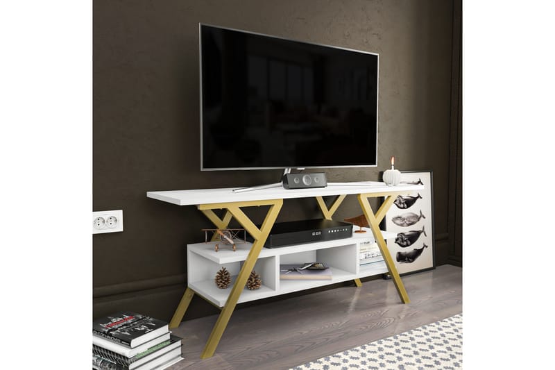 Desgrar Tv-bänk 120x55 cm - Guld - TV bänk & mediabänk