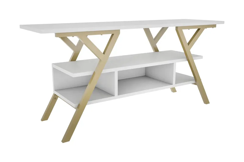 Desgrar Tv-bänk 120x55 cm, Guld