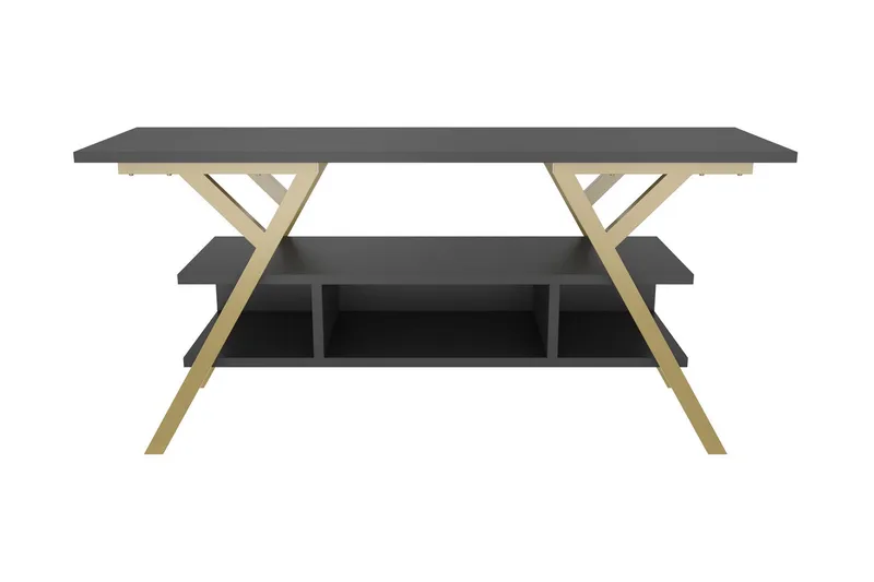 Desgrar Tv-bänk 120x55 cm - Guld - Möbler - Tv möbel & mediamöbel - TV bänk & mediabänk