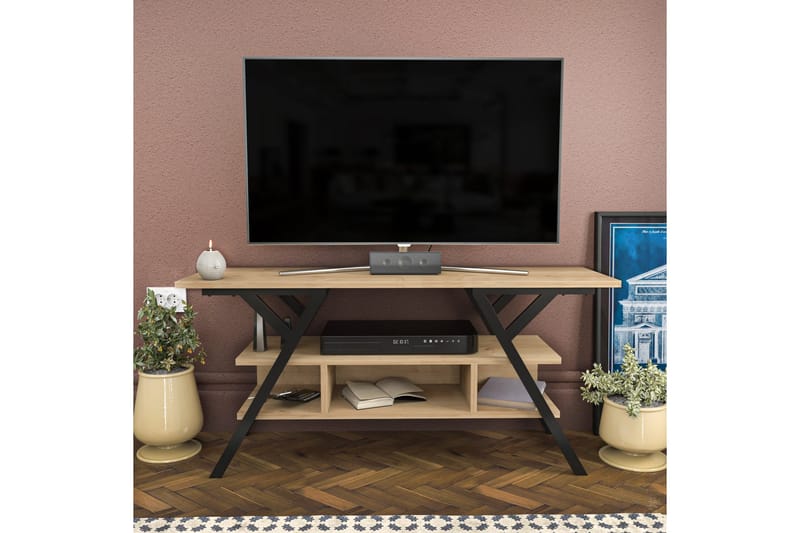 Desgrar Tv-bänk 120x55 cm - Svart - Möbler - Tv möbel & mediamöbel - TV bänk & mediabänk