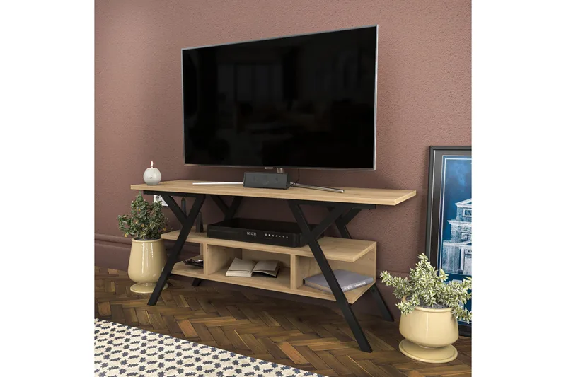 Desgrar Tv-bänk 120x55 cm - Svart - Möbler - Tv möbel & mediamöbel - TV bänk & mediabänk