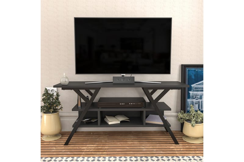 Desgrar Tv-bänk 120x55 cm - Svart - Möbler - Tv möbel & mediamöbel - TV bänk & mediabänk