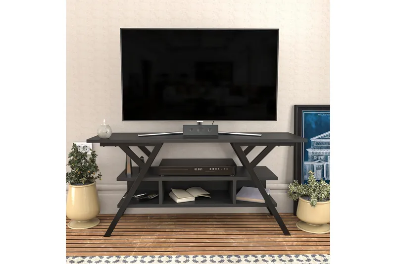 Desgrar Tv-bänk 120x55 cm - Svart - Möbler - Tv möbel & mediamöbel - TV bänk & mediabänk
