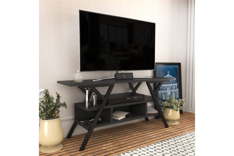 Desgrar Tv-bänk 120x55 cm - Svart - Möbler - Tv möbel & mediamöbel - TV bänk & mediabänk