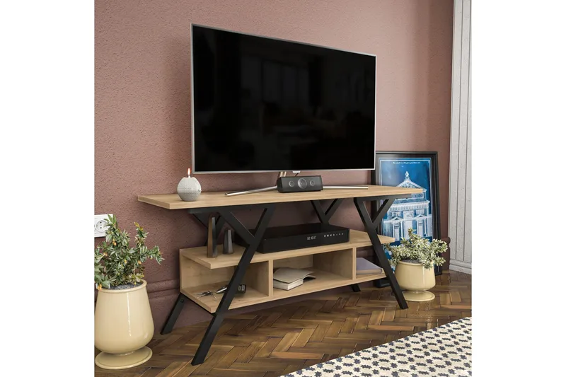 Desgrar Tv-bänk 120x55 cm - Svart - Möbler - Tv möbel & mediamöbel - TV bänk & mediabänk
