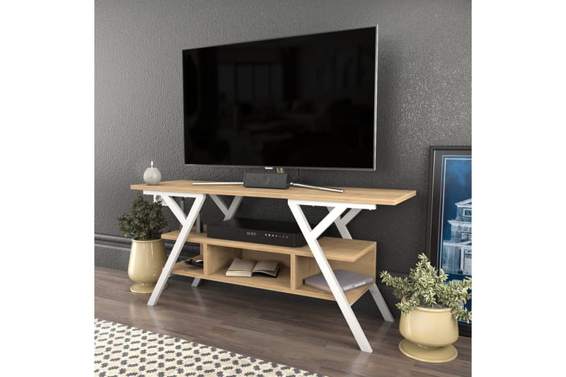 Desgrar Tv-bänk 120x55 cm - Vit - Möbler - Tv möbel & mediamöbel - TV bänk & mediabänk