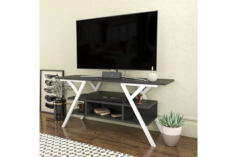 Desgrar Tv-bänk 120x55 cm - Vit - TV bänk & mediabänk