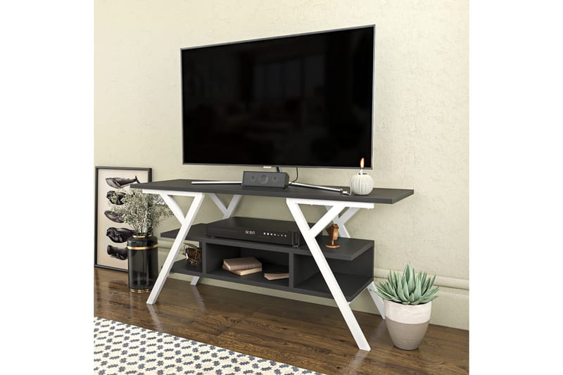Desgrar Tv-bänk 120x55 cm - Vit - Möbler - Tv möbel & mediamöbel - TV bänk & mediabänk