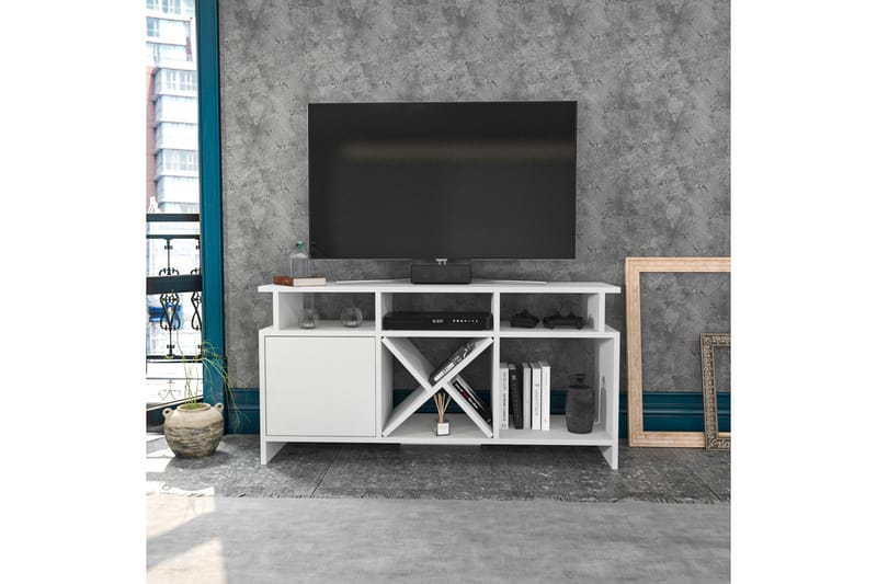 Desgrar Tv-bänk 120x60,6 cm - Vit - TV bänk & mediabänk