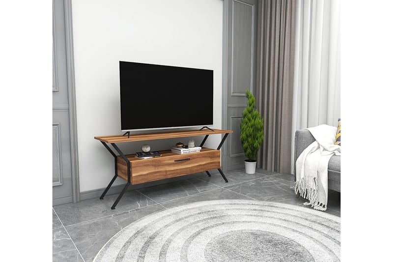 Desgrar Tv-bänk 124x54 cm - Brun - TV bänk & mediabänk