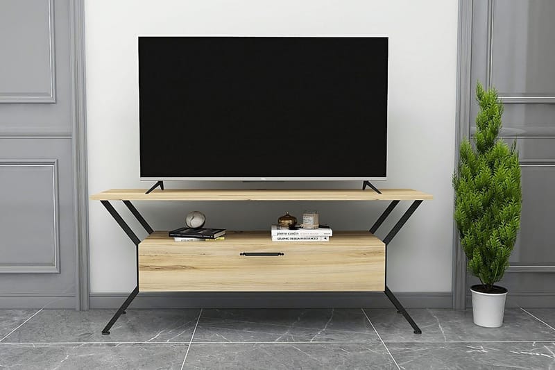 Desgrar Tv-bänk 124x54 cm - Flerfärgad - TV bänk & mediabänk