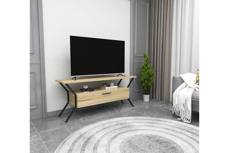 Desgrar Tv-bänk 124x54 cm - Flerfärgad - TV bänk & mediabänk