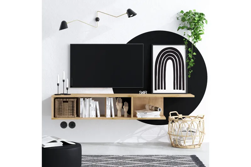Desgrar Tv-bänk 150x26 cm - Blå - Möbler - Tv möbel & mediamöbel - TV bänk & mediabänk