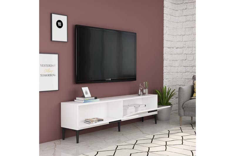 Desgrar Tv-bänk 150x45 cm - Vit - Möbler - Tv möbel & mediamöbel - TV bänk & mediabänk