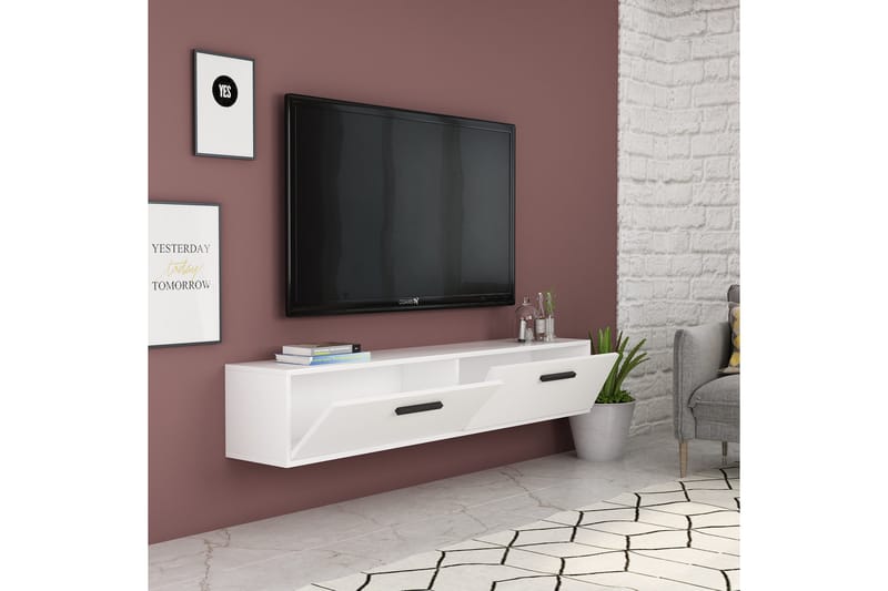 Desgrar Tv-bänk 150x45 cm - Vit - Möbler - Tv möbel & mediamöbel - TV bänk & mediabänk