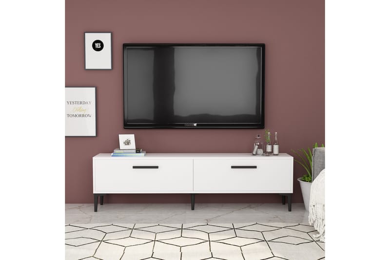 Desgrar Tv-bänk 150x45 cm - Vit - Möbler - Tv möbel & mediamöbel - TV bänk & mediabänk