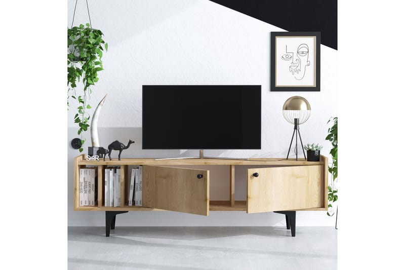Desgrar Tv-bänk 150x47 cm - Blå - TV bänk & mediabänk