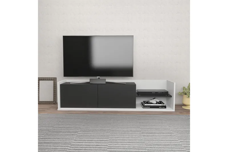 Desgrar Tv-bänk 160x36,8 cm - Vit - Möbler - Tv möbel & mediamöbel - TV bänk & mediabänk