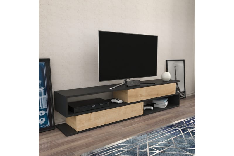 Desgrar Tv-bänk 160x38,6 cm - Antracit - TV bänk & mediabänk